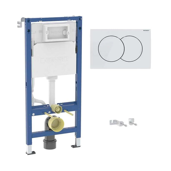 GEBERIT ugradni vodokotlic Duofix sa Delta 01 belom tipkom