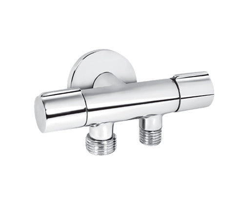 Ugaoni ventil Rosan STOLZ 1/2"x3/8" sa dva priključka