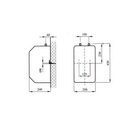 Bojler DOM 10l NM prohromski