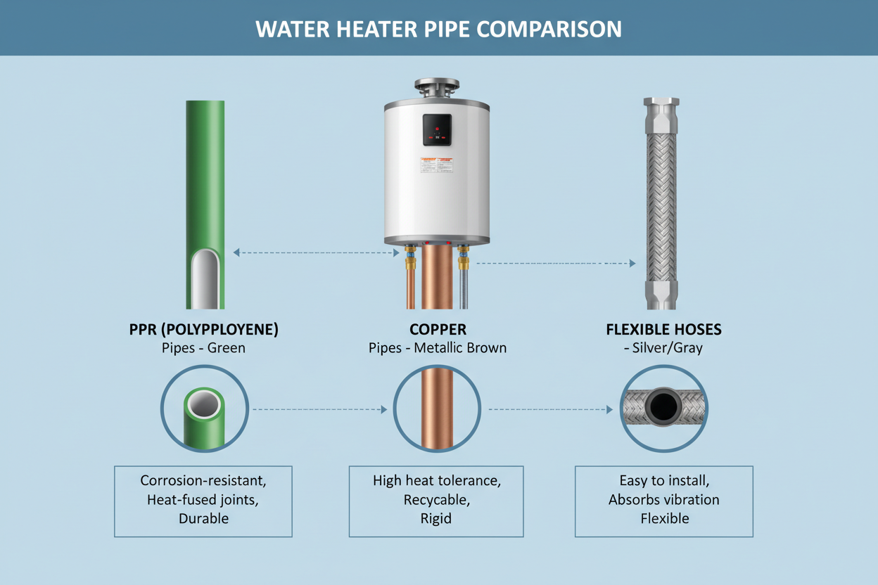 Koje cevi izabrati za bojler: PPR, bakar ili fleksibilna creva?