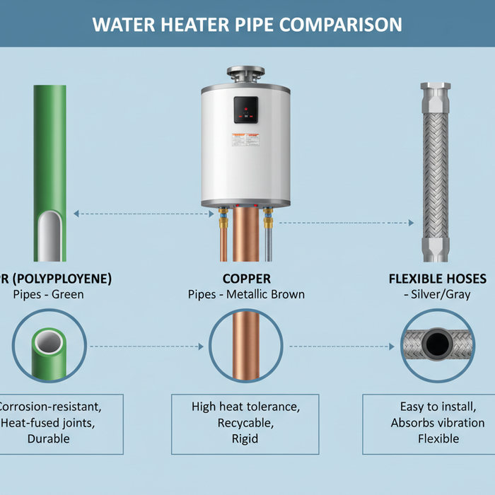 Koje cevi izabrati za bojler: PPR, bakar ili fleksibilna creva?
