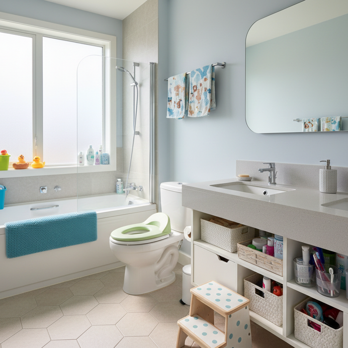 Malo porodično kupatilo: praktična rešenja za roditelje sa decom