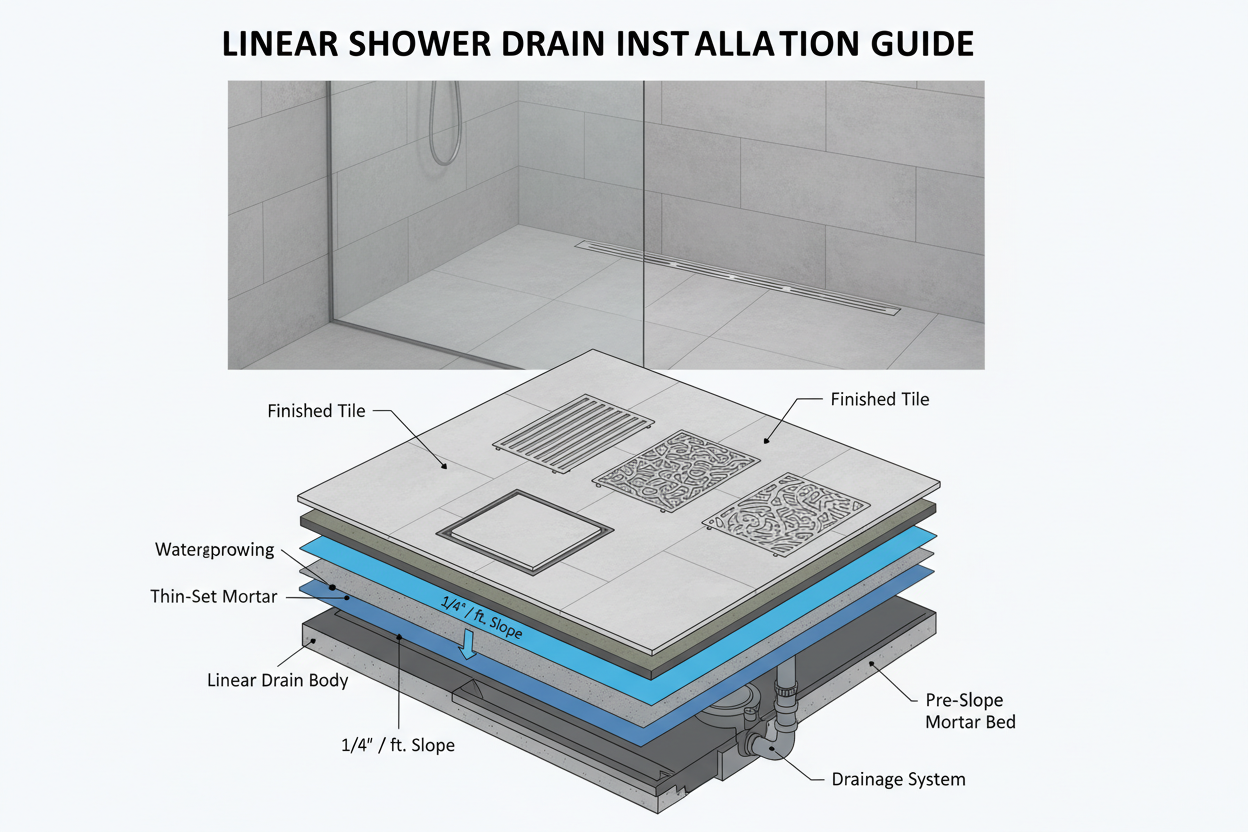 Tuš kanalice: kako odabrati pravu i pravilno je ugraditi