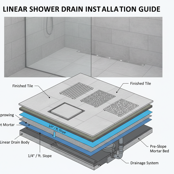 Tuš kanalice: kako odabrati pravu i pravilno je ugraditi