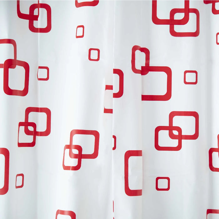 Zavesa za kadu 180x200 poliester RED