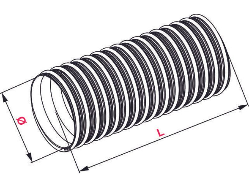Ventilaciono crevo ASP110 AL L-3M