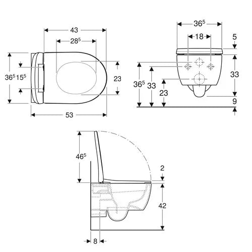 Geberit ICON set 500.784.01.1