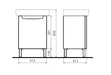 Ormaric za lavabo KOLO Geberit Rekord 60 cm beli (89391/89545) - Hiposanit - slika proizvoda