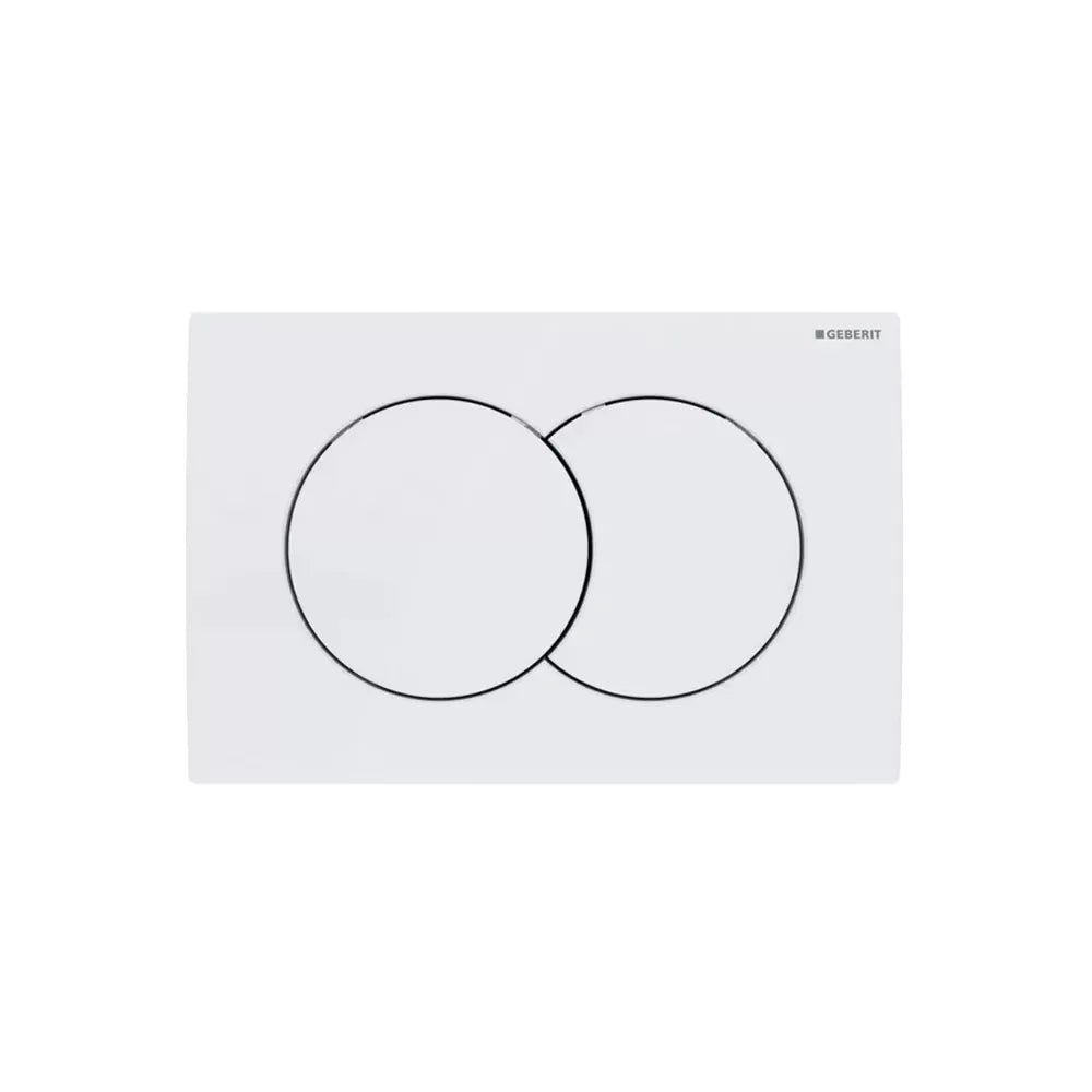 Geberit tipka za dvokoličinsko aktiviranje DELTA 01 Alpsko bela — Hiposanit