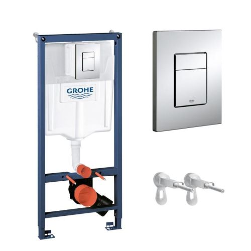 Grohe Ugradni vodokotlić Rapid SL 3u1 komplet tipka hrom sjaj