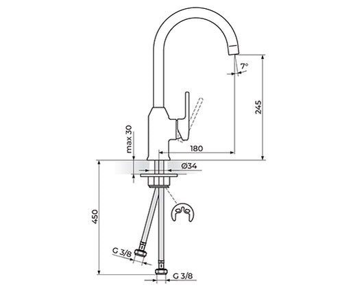 Rosan B/2 slavina JB38201 - Rosan - slika proizvoda