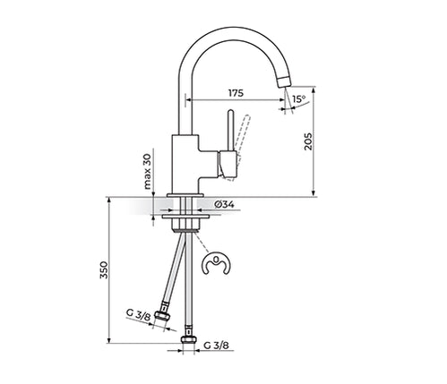 Rosan slavina Zerro JZ38101 - Rosan - slika proizvoda