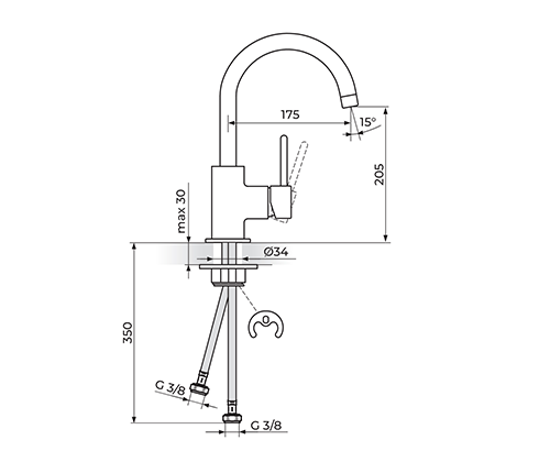 Rosan slavina Zerro JZ38101
