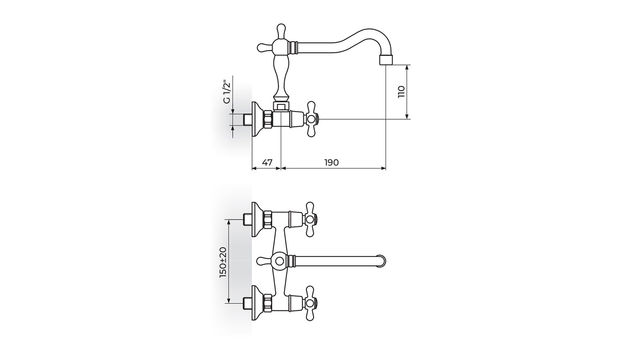 Zidna slavina - Rosan Nostalgija N03201