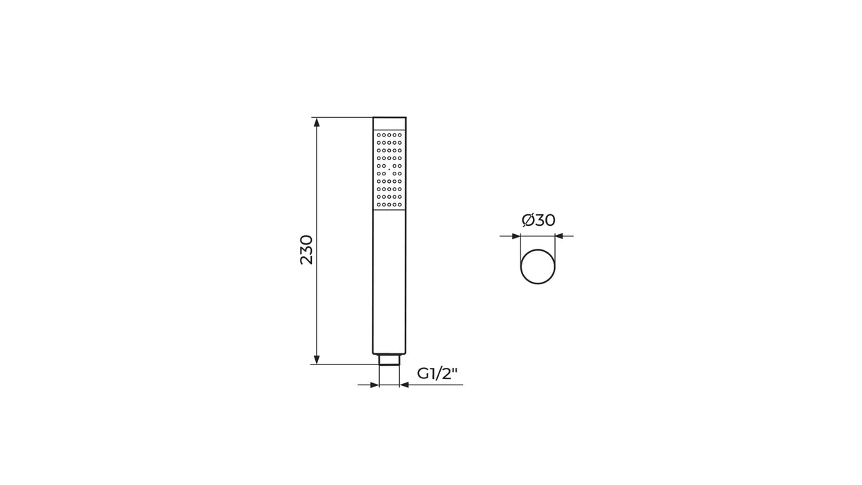 Tuš ručica - Rosan S2 Gold PTRECSG
